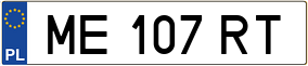 Truck License Plate